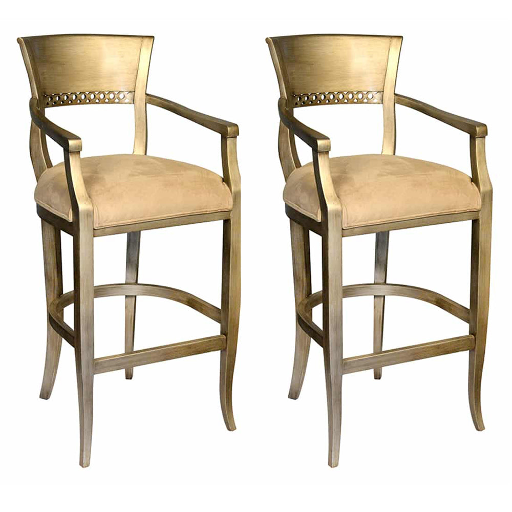 Italian Biedermeier Arm Barstool Furniture