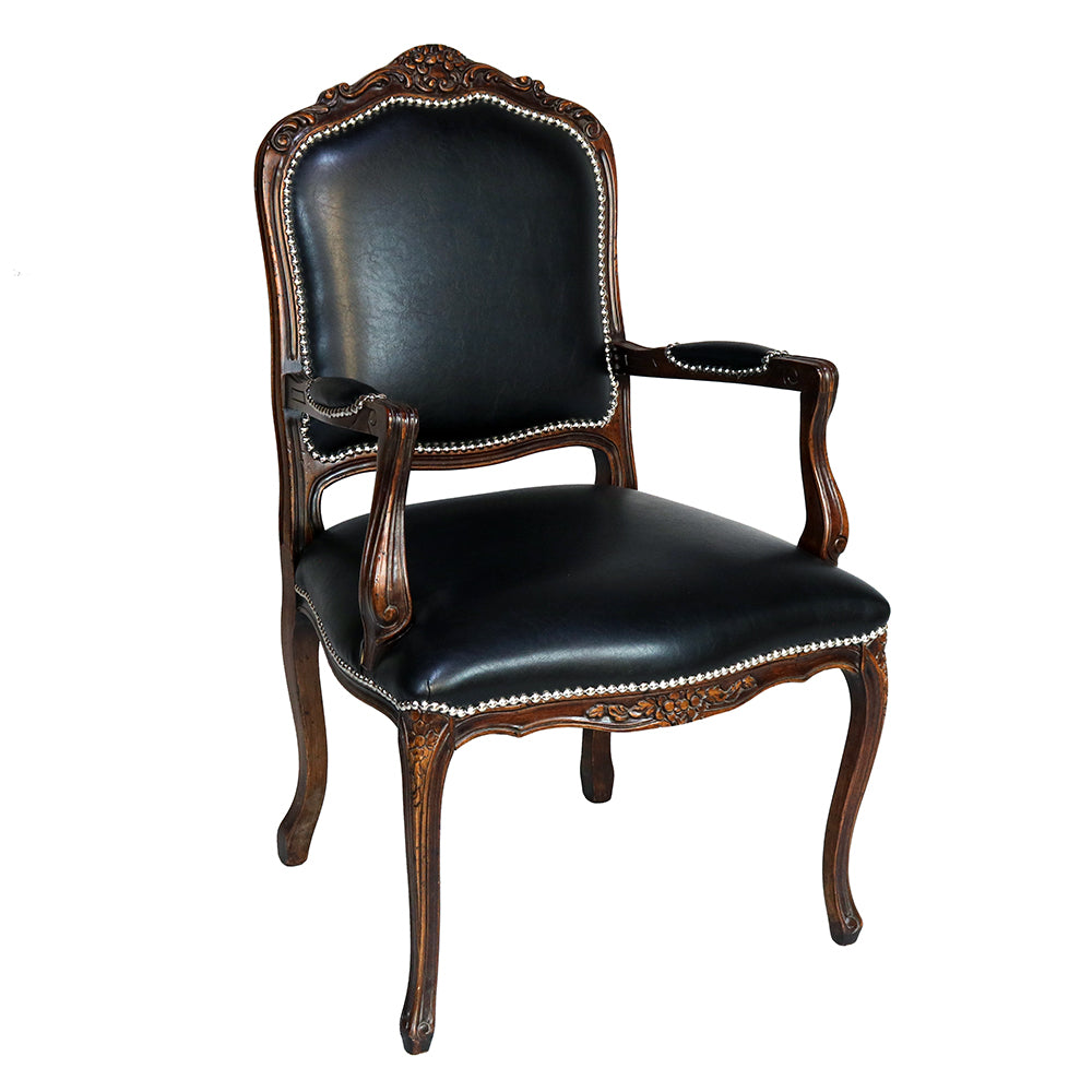 Louis XV Vintage Arm Chair With Motif Furniture