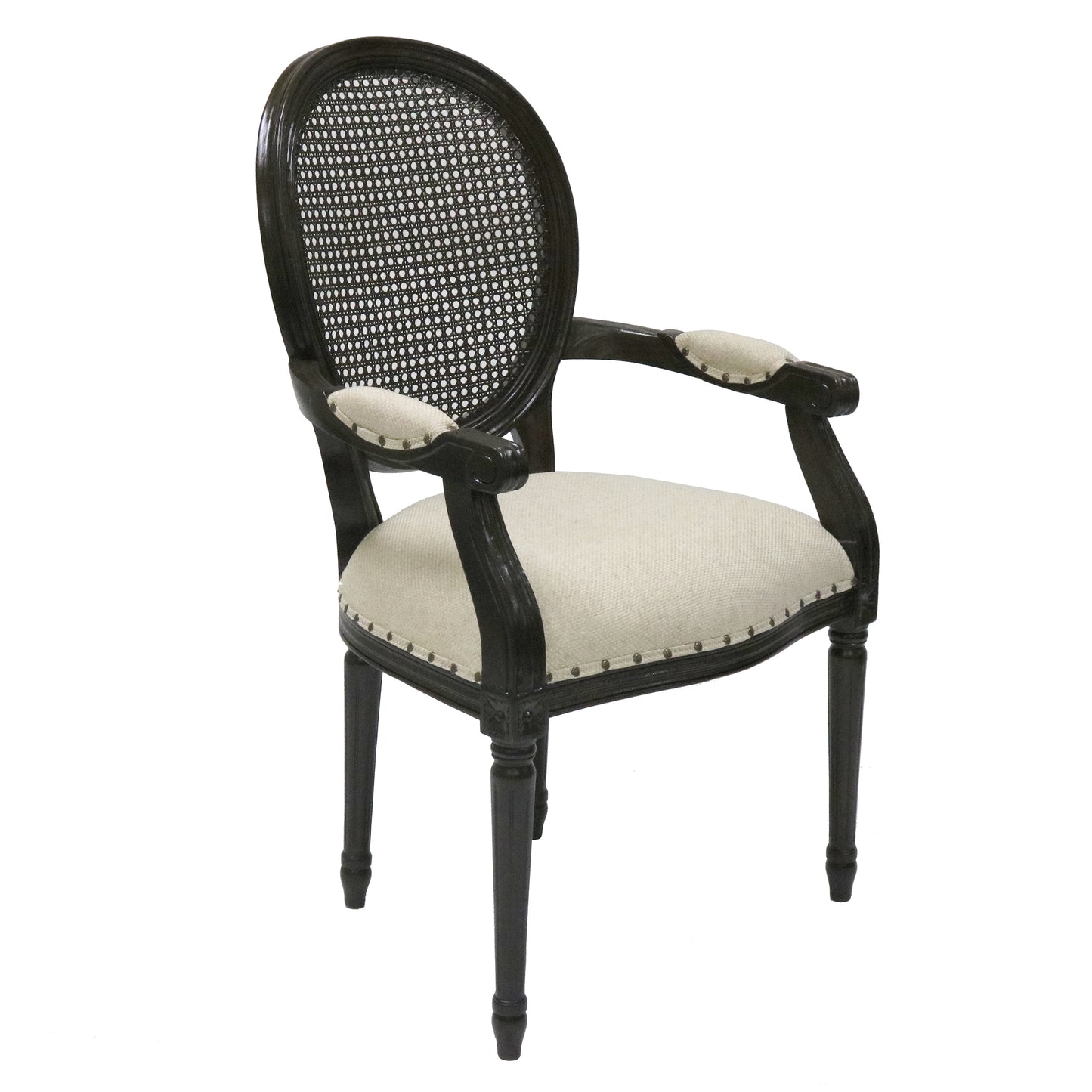 Louis XVI Accent Arm Dining Chair