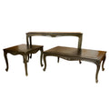 Louis XVI Dalia Wood Top Coffee Table Set