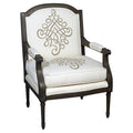 Louis XVI Transitional Lounge Chair