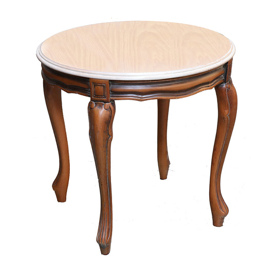 Mahsa Traditional Custom Wood Top End Table