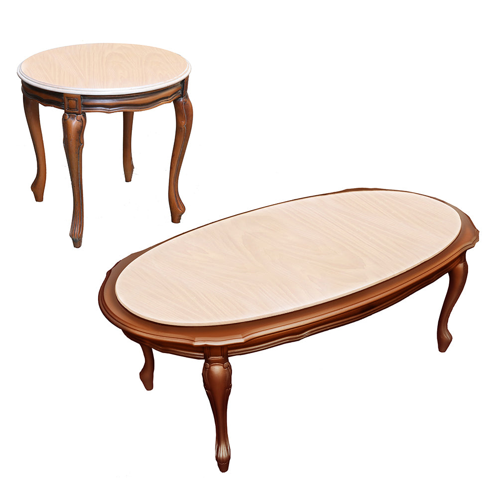 Mahsa Traditional Custom Wood Top End Table