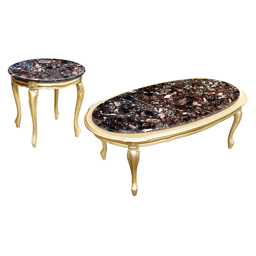 Mahsa Custom Wood Top Table Set