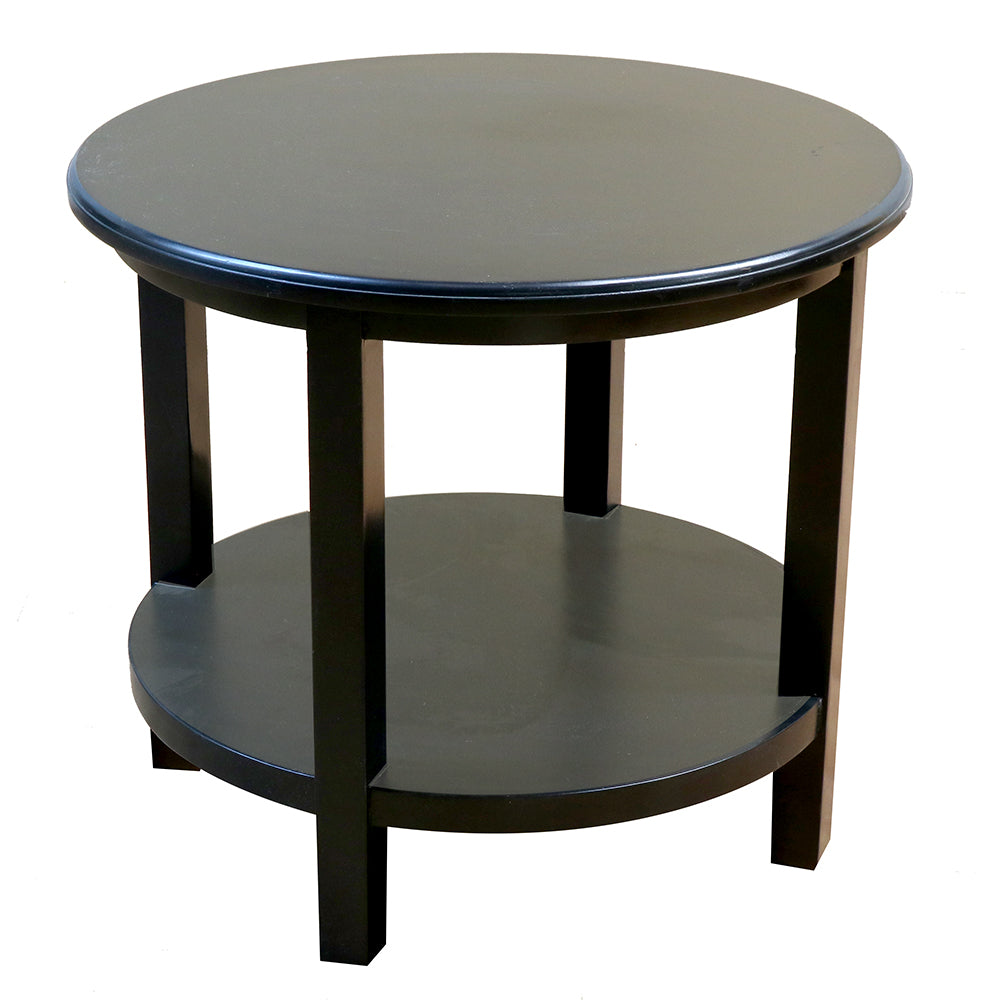 Mahshid Round Wood Top End Table