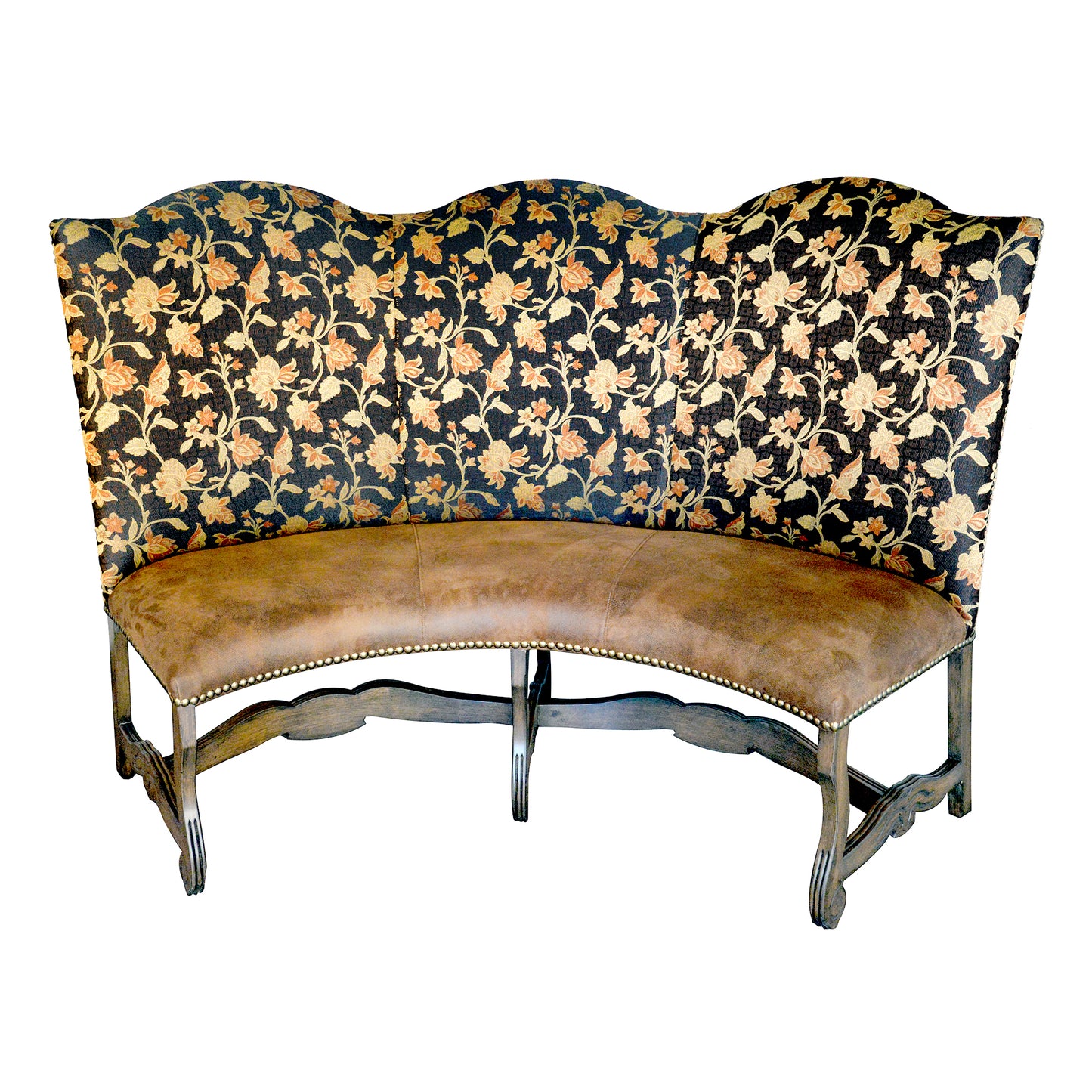 Curved Banquette Loveseat Settee