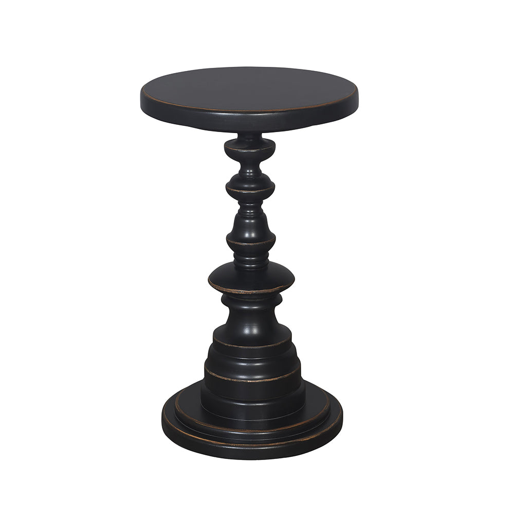 Plant Pedestal Solid Wood Accent Table