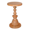 Plant Pedestal Solid Wood Accent Table