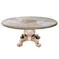 Regency Style Round Pedestal Dining Table