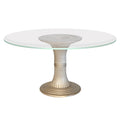 Round Spaghetti Wood Top Table