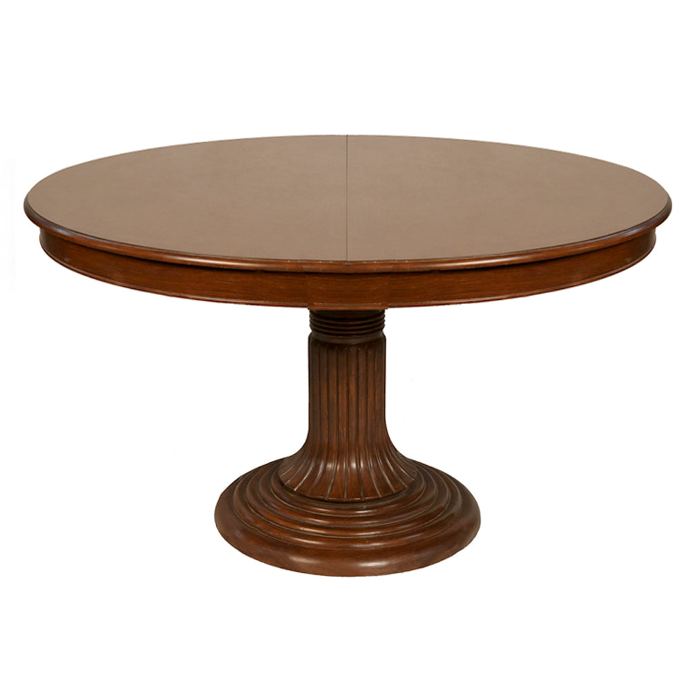 Round Spaghetti Wood Top Table