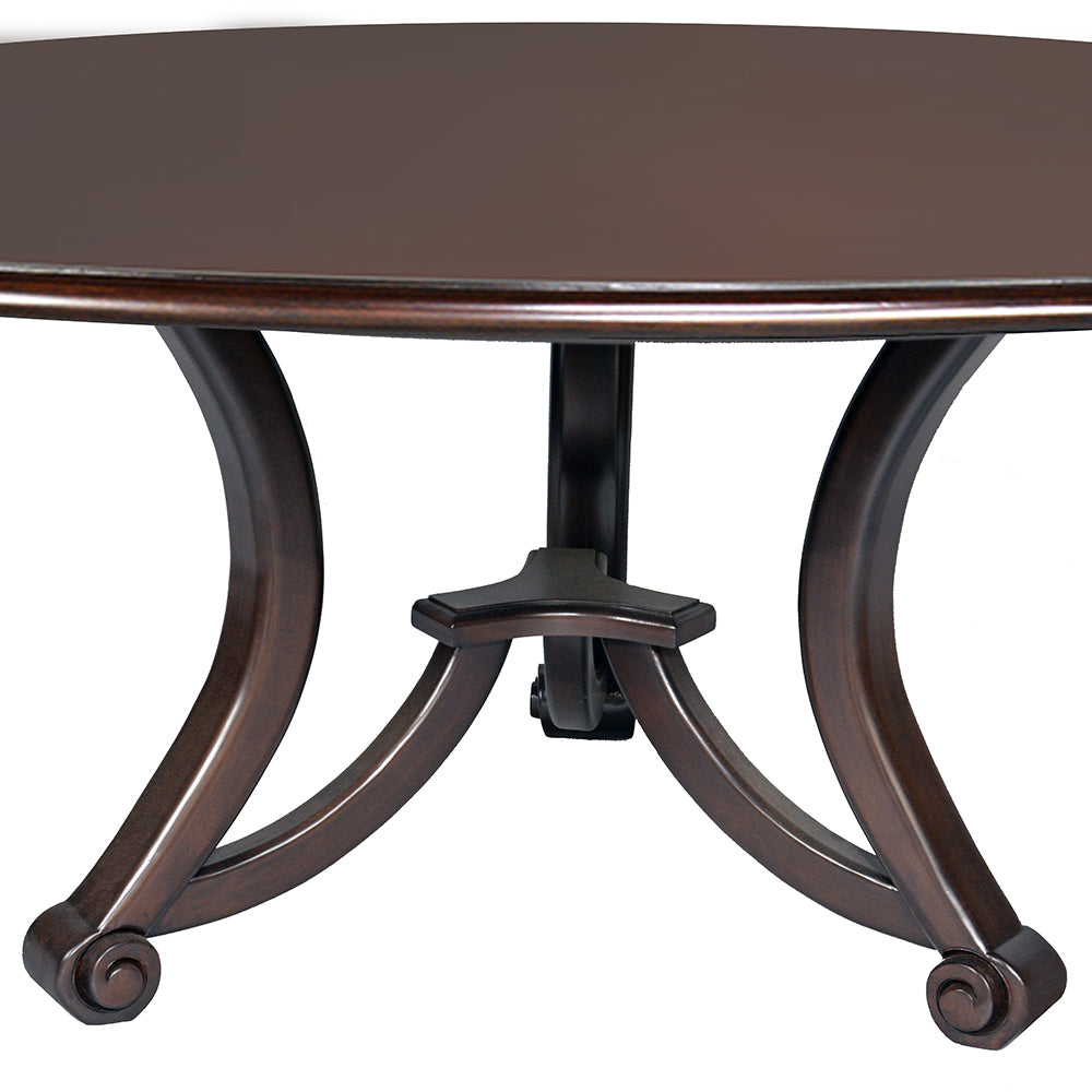 Netr Tble San Azar Round Wood Top Entry Table – Sigla Furniture