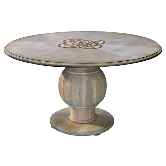 Hudson Round Wood Top Dining Table