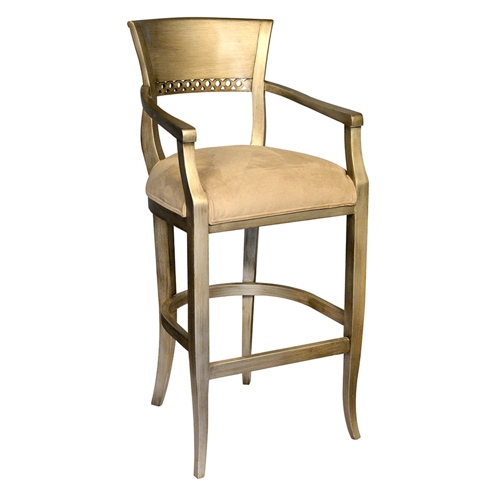 Italian Biedermeier Arm Barstool Furniture