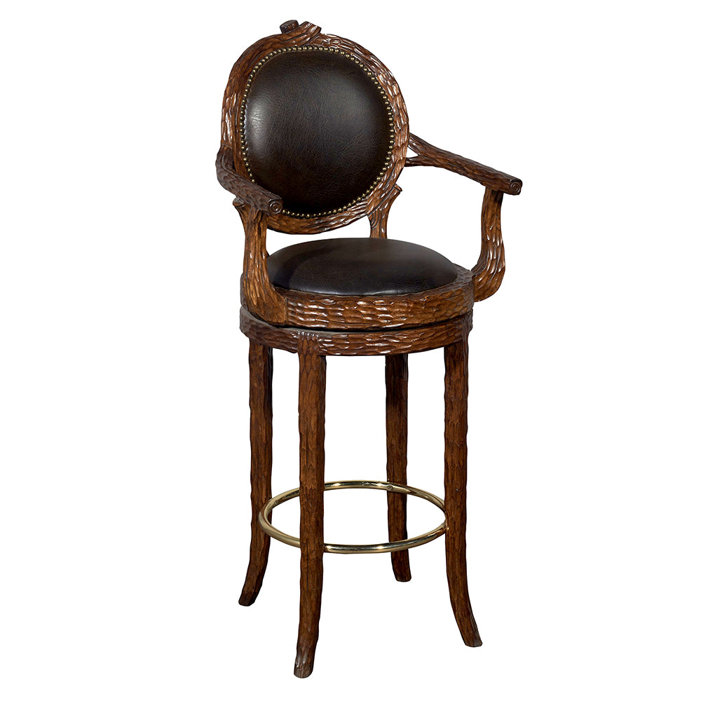 Chiseled Louis XII Swivel Barstool Furniture