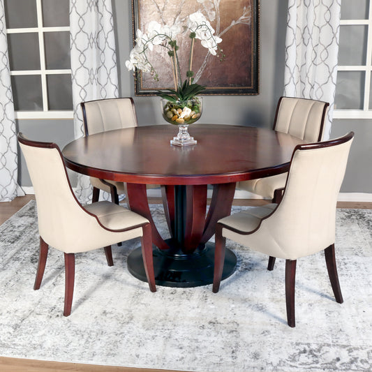 Sally 5 Piece Transitional Dining Room Set