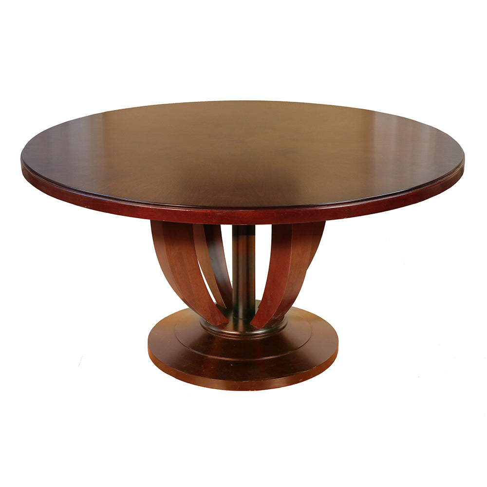Sally Transitional Wood Top Dining Table
