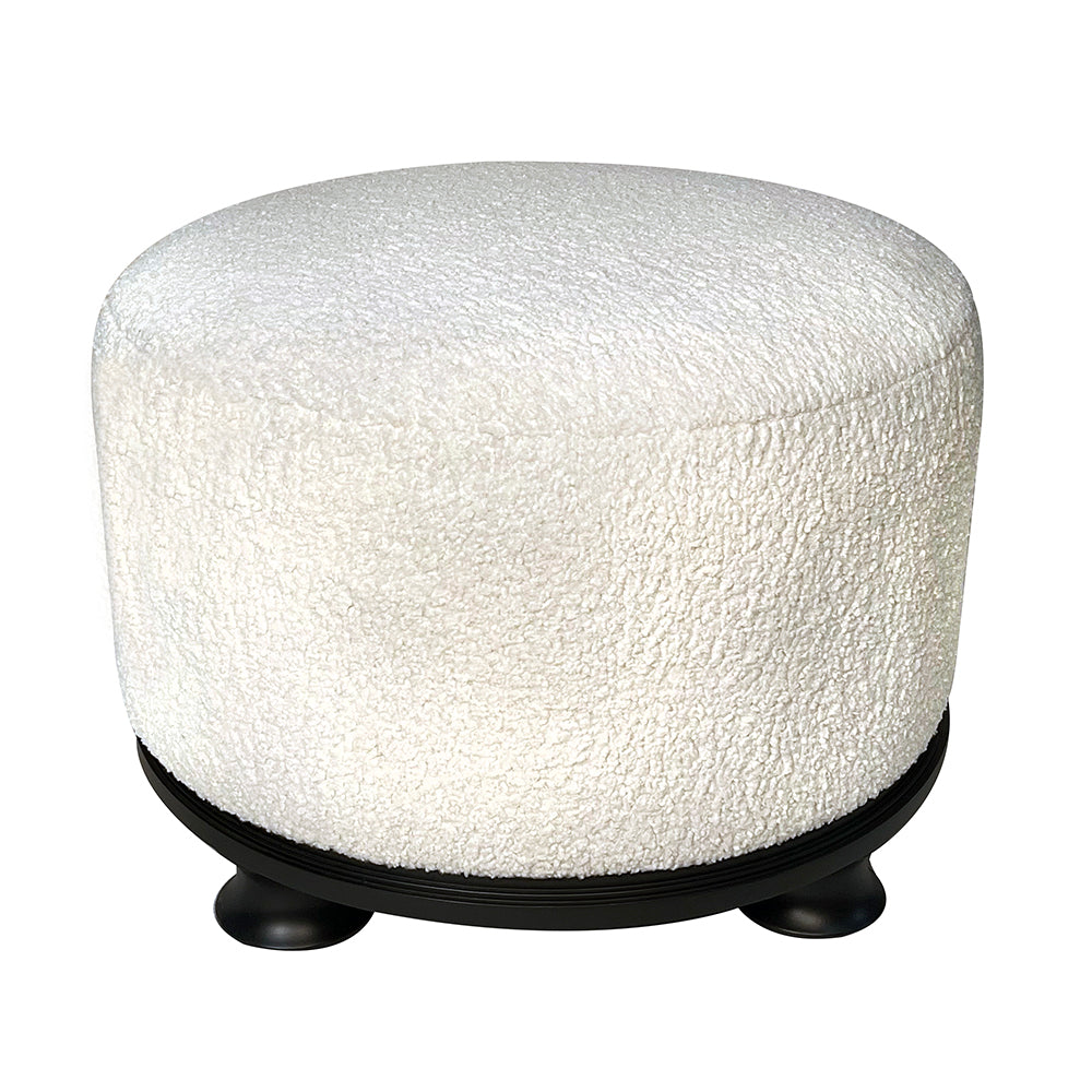 Tom Round Button Modern Bench Ottoman