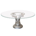 Tulip Round Glass Top Dining Table