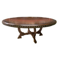 Alba Round Wood Top Traditional Dining Table_S072TWT_1