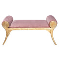 Art Deco Scroll Arm Bench_B203B_1