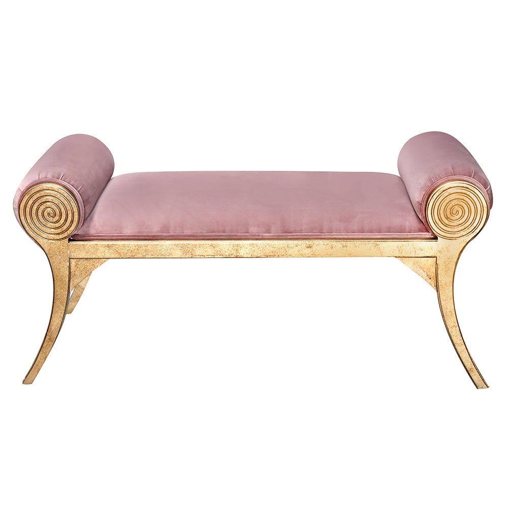 Art Deco Scroll Arm Bench_B203B_1