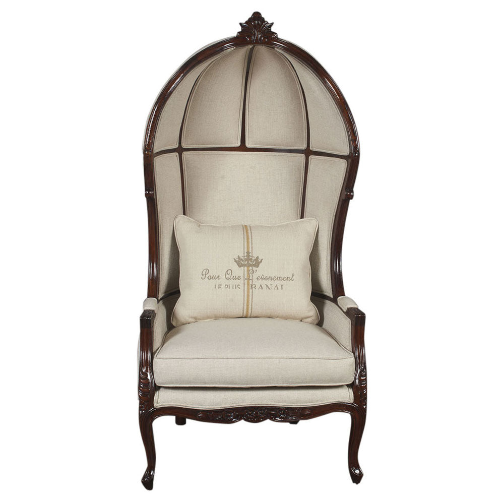 Balloon Canopy Hood Chair Oversize with a Crown