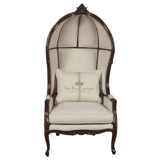 Balloon Canopy Hood Chair Oversize with a Crown