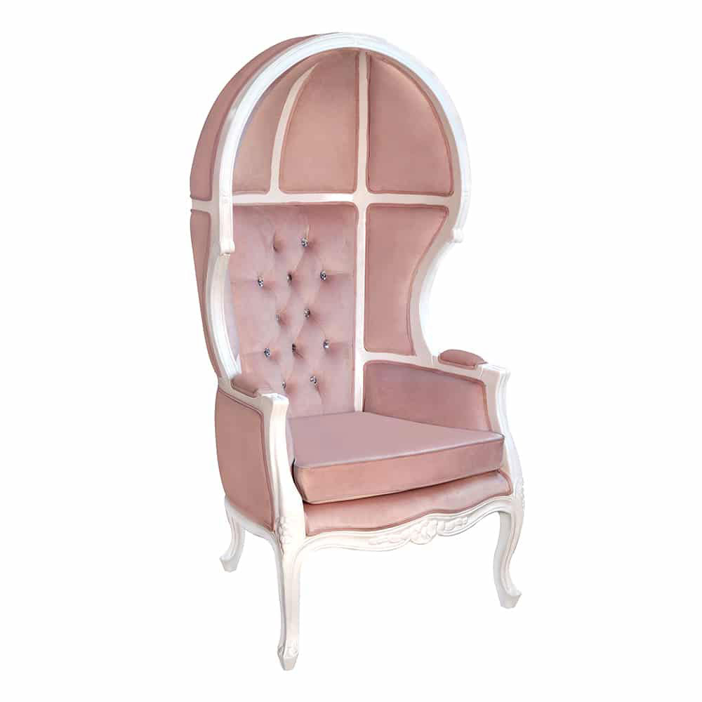 French Balloon Canopy Hood Lounge Chair