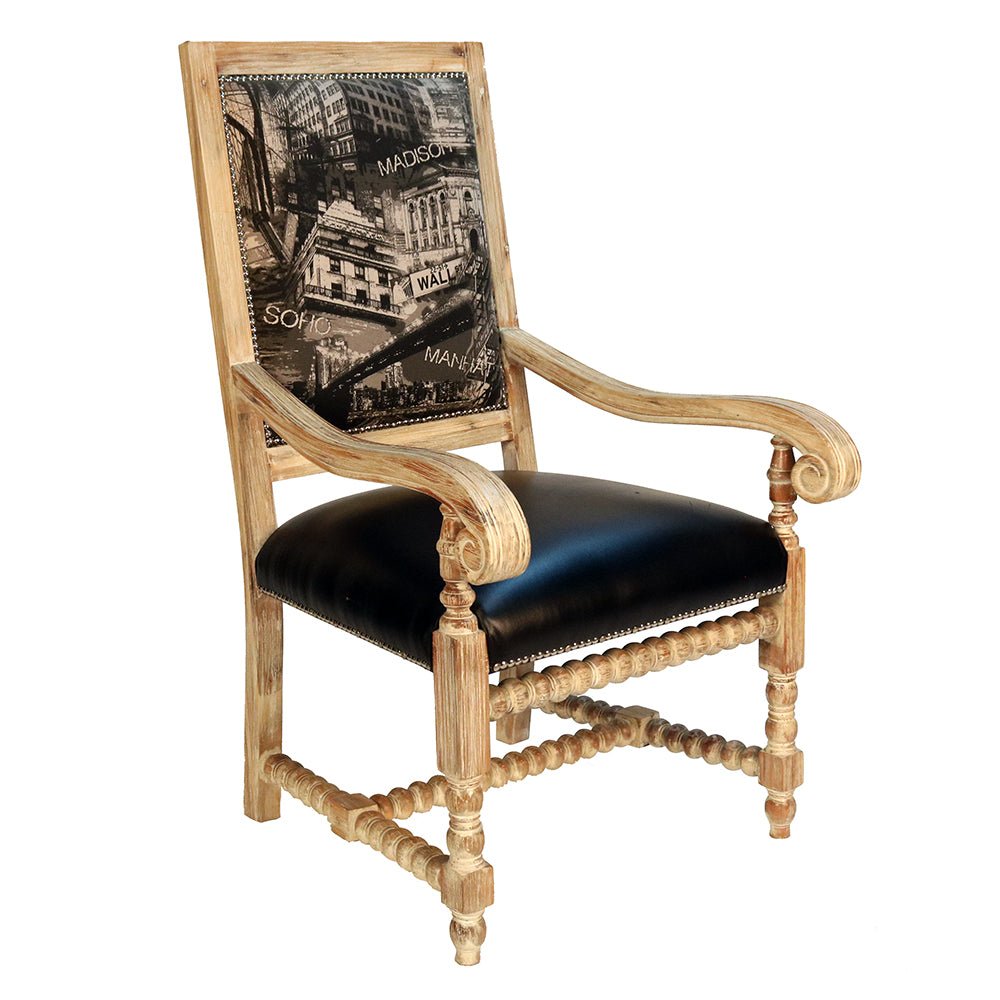 Barley Bobbin Twister Arm Chair_S855A-1