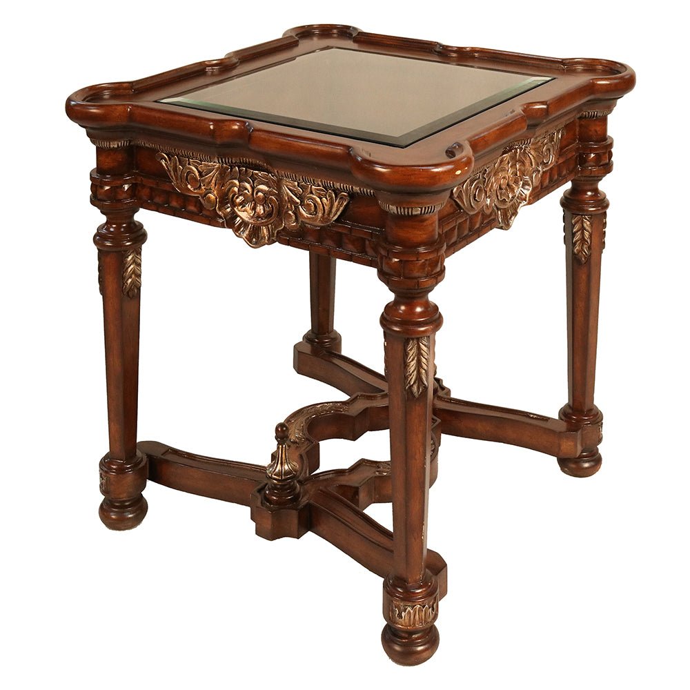 Bianca Glass Top End Table_S1036ET-2