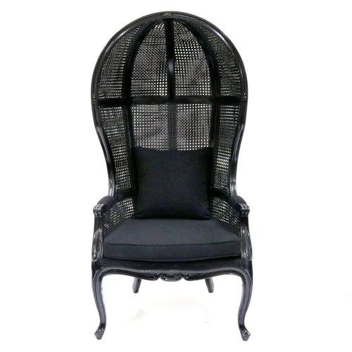 Black Cane Balloon Canopy Lounge Chair_S884LC-1_2