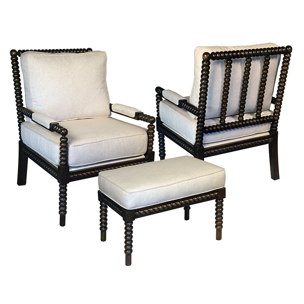 Bobbin Twister Occasional Chair Ottoman Furniture_S855SET_1