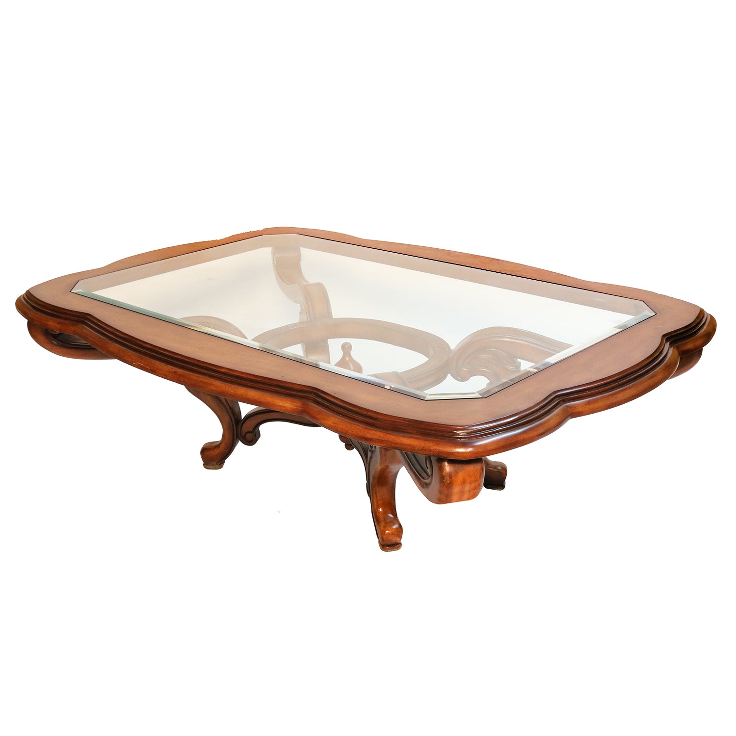 Azar Glass Top Coffee Table
