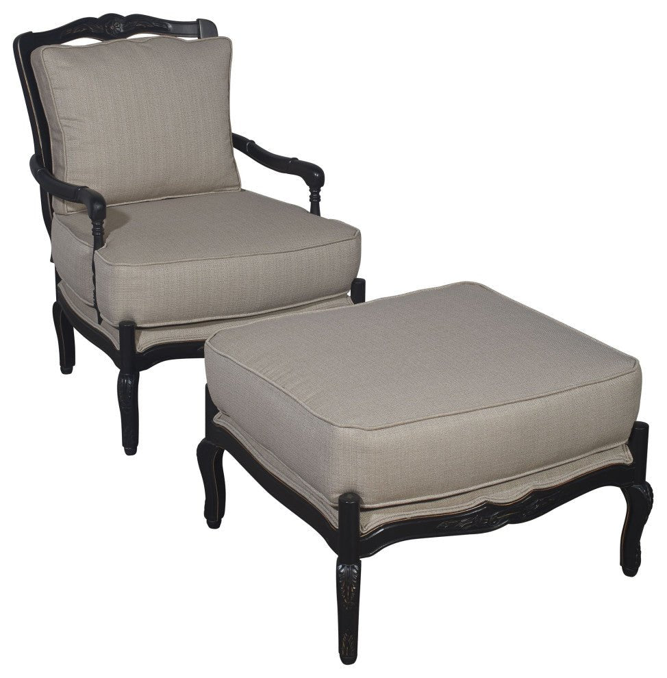 Country French Set Designer (Lounge Chair with Ottoman)_T54Set_1