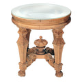 Crown Royale Hand - Carved Glass Top Accent Table S328AT - 1_S328AT_1