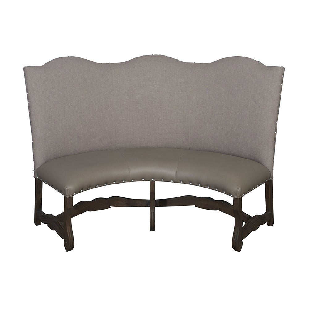 Curved Banquette Loveseat Settee_T71L-3