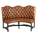 Curved Banquette Loveseat Settee — 4