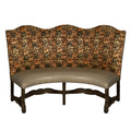 Curved Banquette Loveseat Settee — 6