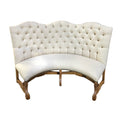 Curved Banquette Loveseat Settee — 7