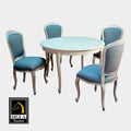 Louis XV 5-Piece Dancing Lady Dining Set