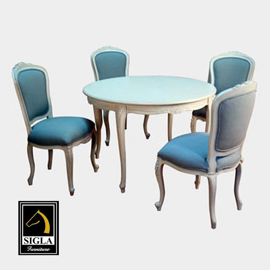Louis XV 5-Piece Dancing Lady Dining Set