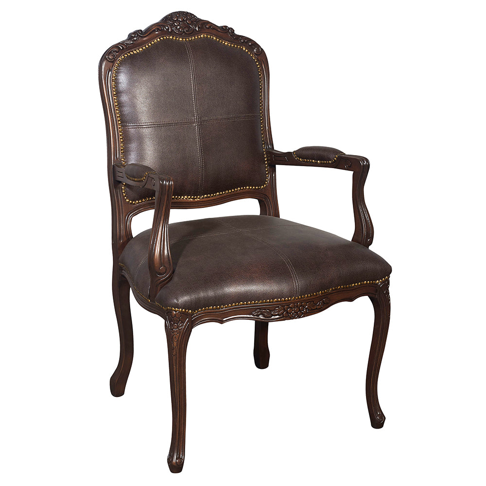 Louis XV Vintage Arm Chair With Motif Furniture