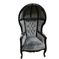 French Balloon Canopy Hood Lounge Chair — 6