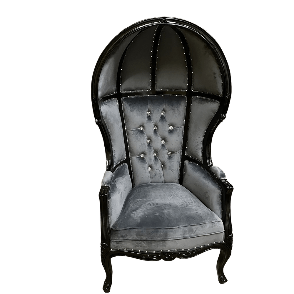 French Balloon Canopy Hood Lounge Chair_S888LC-6
