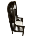 French Balloon Canopy Hood Lounge Chair — 7