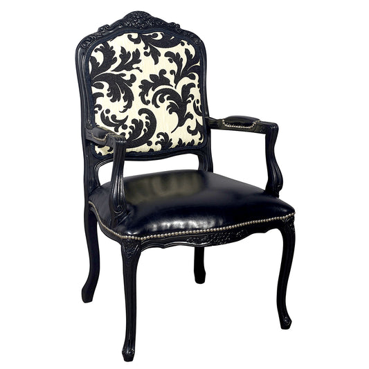 Louis XV Vintage Arm Chair With Motif Furniture