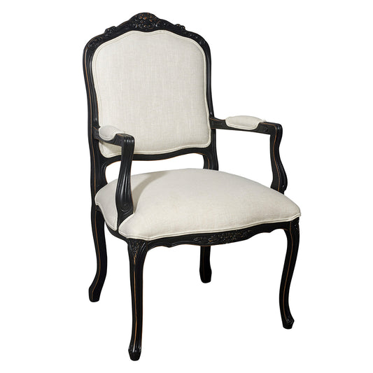 Louis XV Vintage Arm Chair With Motif Furniture