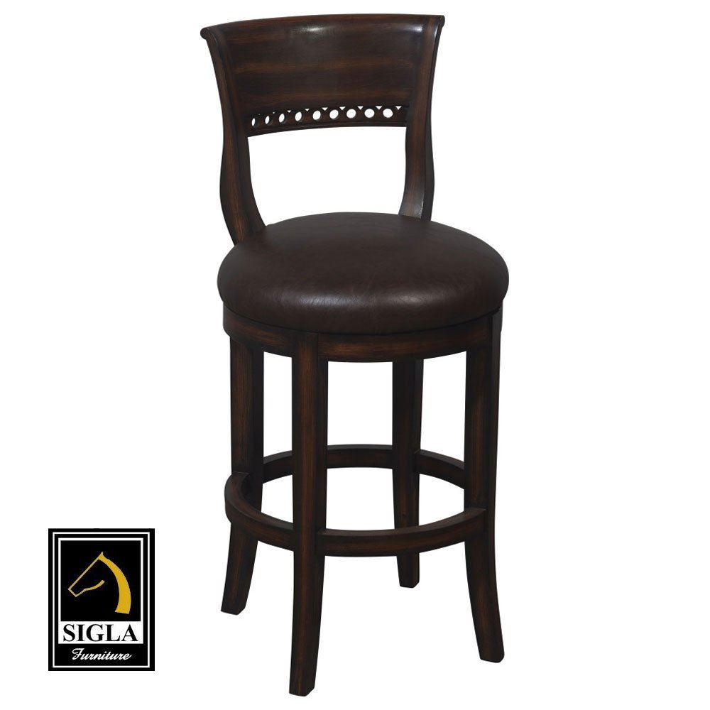 Italian Swivel Biedermeier Barstool Furniture_S027BA-1