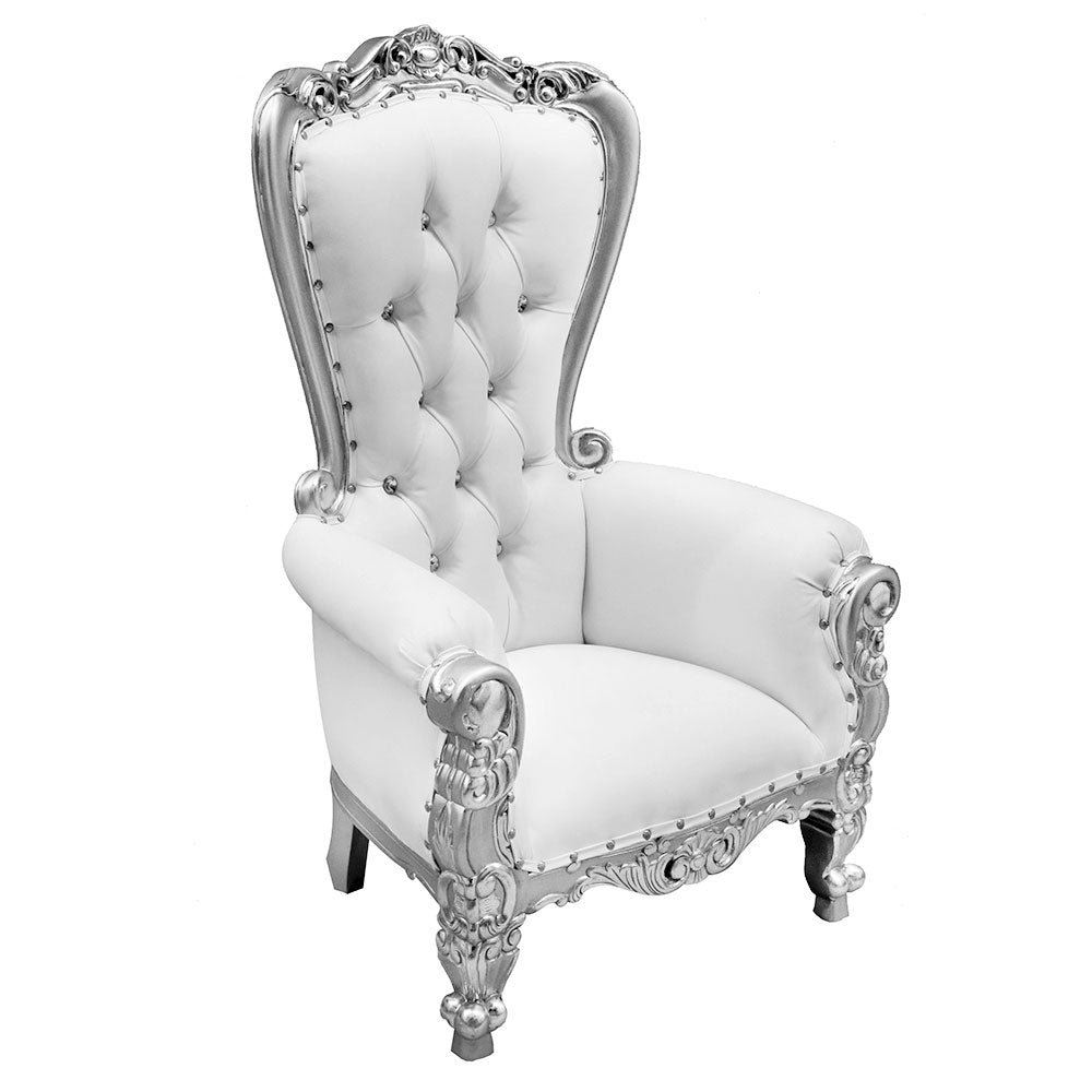Throne Baroque Lounge Chair Gold Leaf Furniture